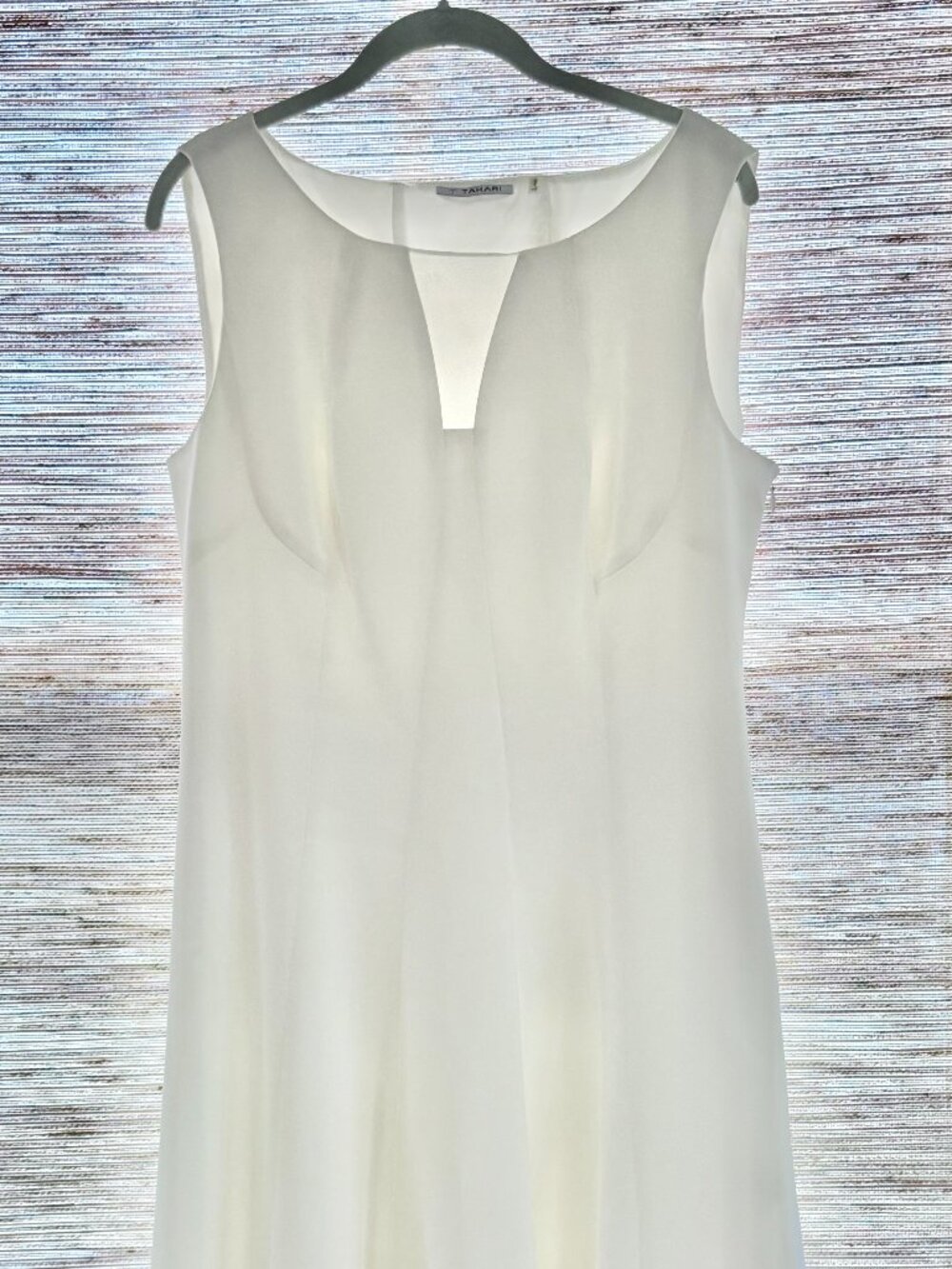 T Tahari White Alexina Dress Size 12